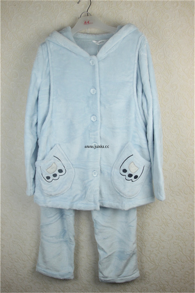 05529乔妮雅孕产期哺乳家居服(法兰绒套装)
