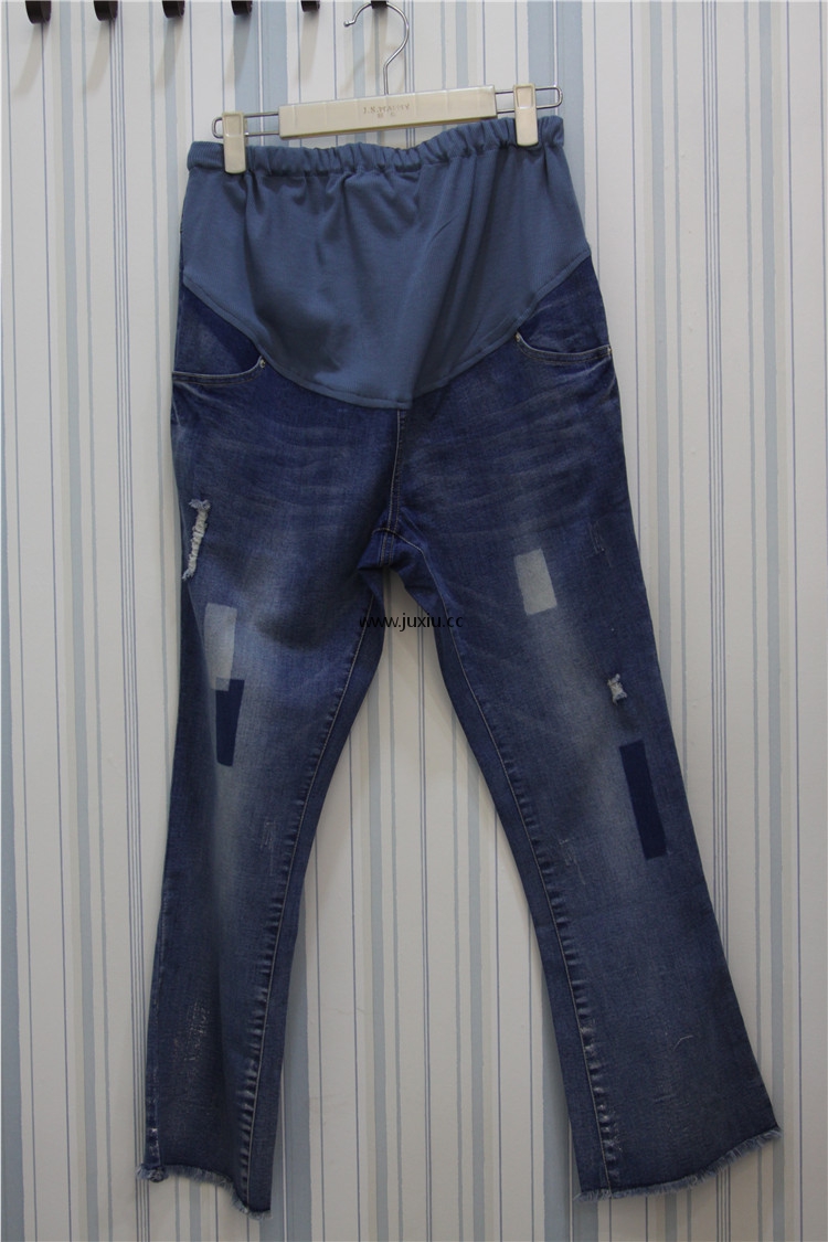 XF82A33016拼出完美九分牛仔裤