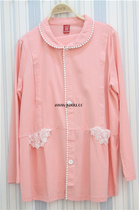 YN56009【也诺】翻领孕产期哺乳家居服