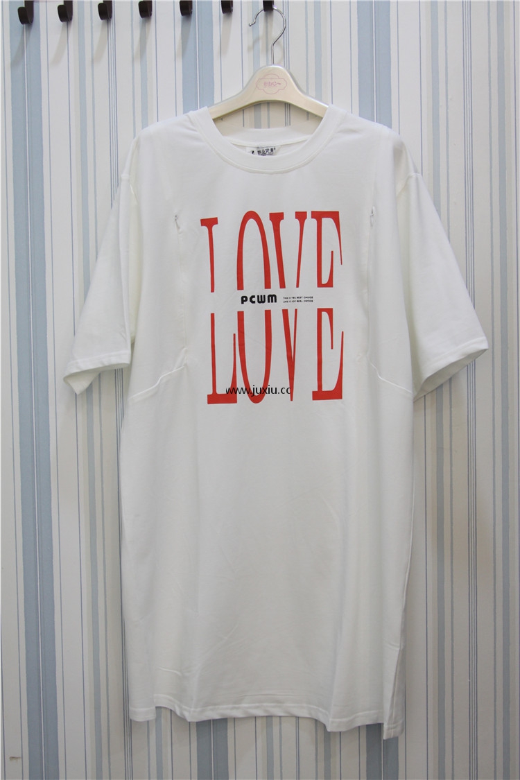 XF82A23039拼出完美哺乳连衣裙