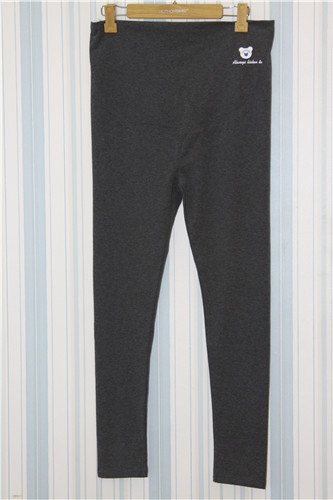 [爱宝]贴小熊前无橡筋磨毛打底裤