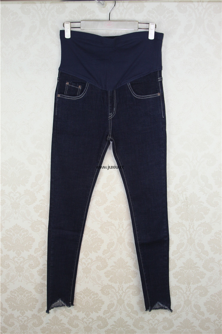 AMLW27839	[爱宝]下脚不规则形状牛仔裤