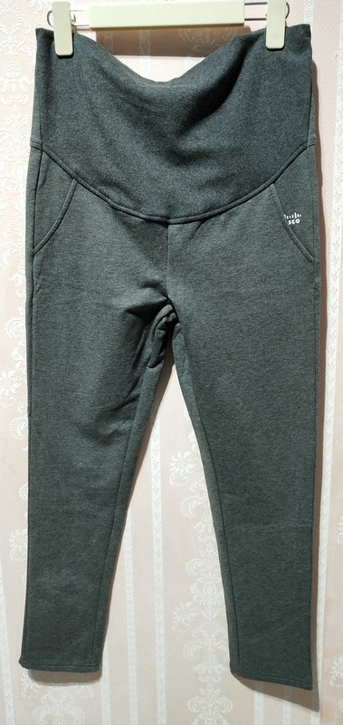 LW29776  [爱宝]前托腹素面针织小脚裤
