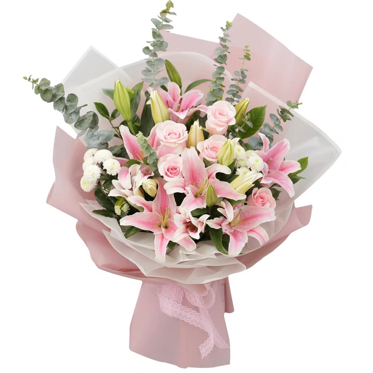 喜欢你-15朵百合花+11朵玫