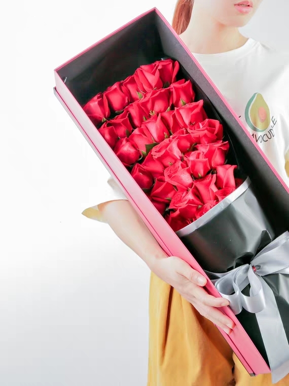 一网情深 33朵精品红玫瑰花礼