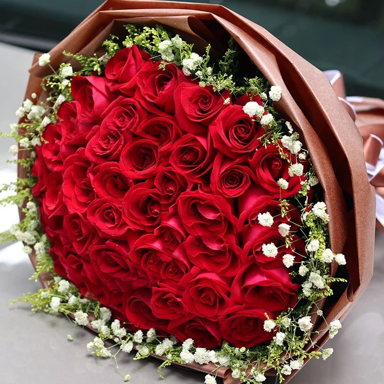 红尘有你-29朵红玫瑰花精美包装