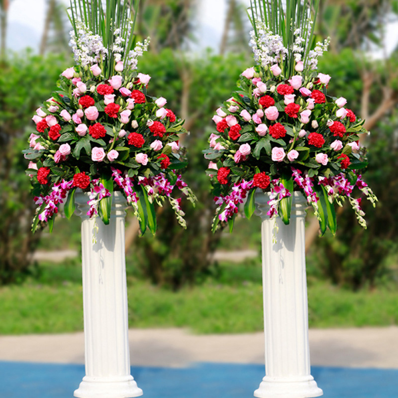 开业志禧-高端罗马柱开业花篮 042