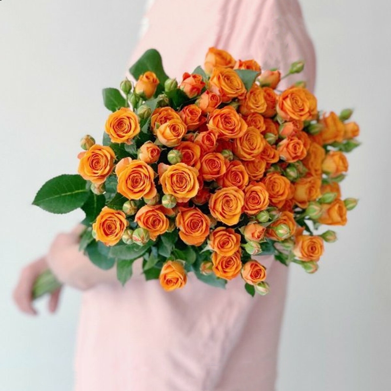 橙色芭比 多头小玫瑰花【1扎≥