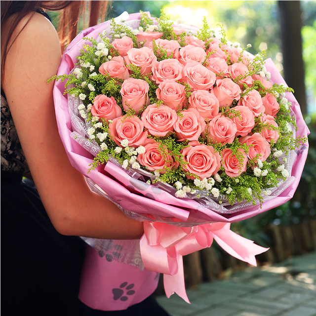 绝代佳人-33朵戴安娜玫瑰花，