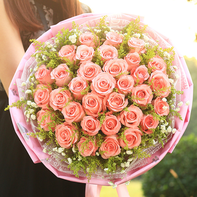 绝代佳人-33朵戴安娜玫瑰花，