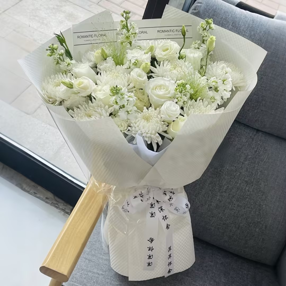 怀念/11朵白菊花搭配11朵白