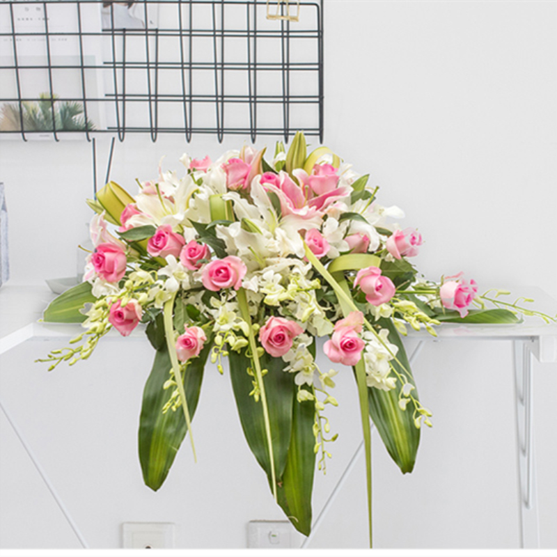 讲台花 桌花 会议桌鲜花B04