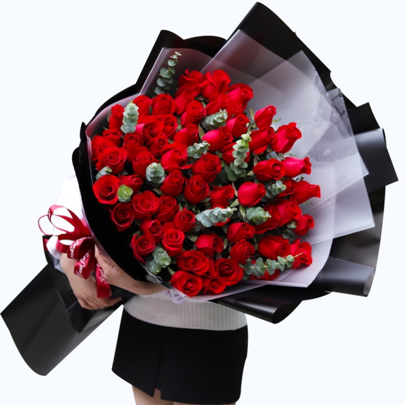 余生有你/52朵玫瑰花精美花束