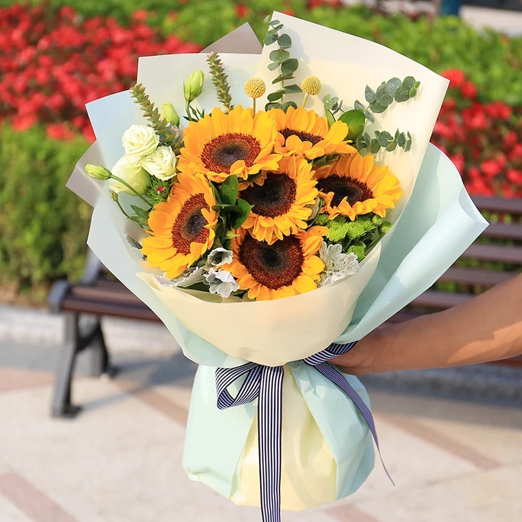 我们的爱-6朵向日葵精美包装 