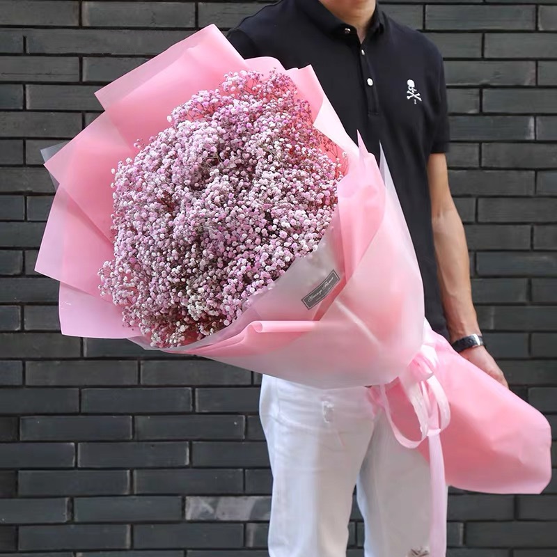 快乐精灵-超大粉色满天星精美花