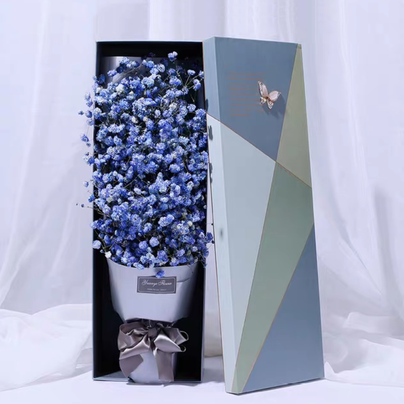 春花秋月-蓝色满天星精美礼盒盛