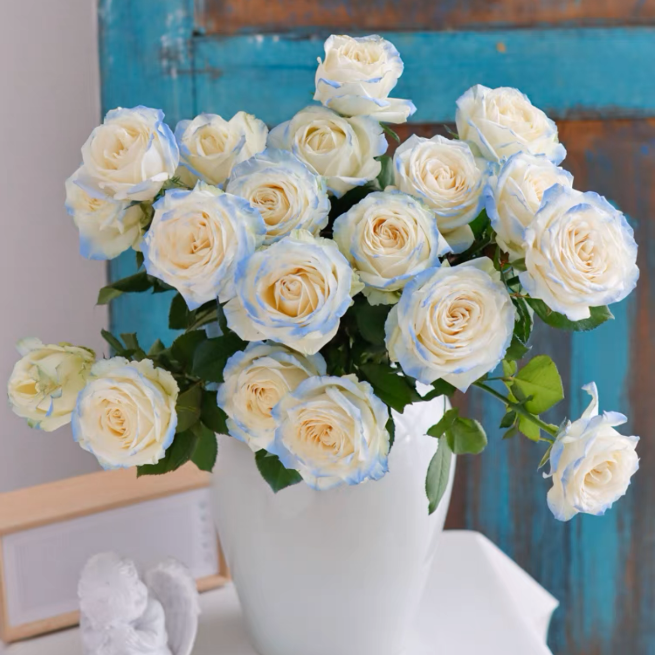 碎冰蓝玫瑰花1枝 Rose 单