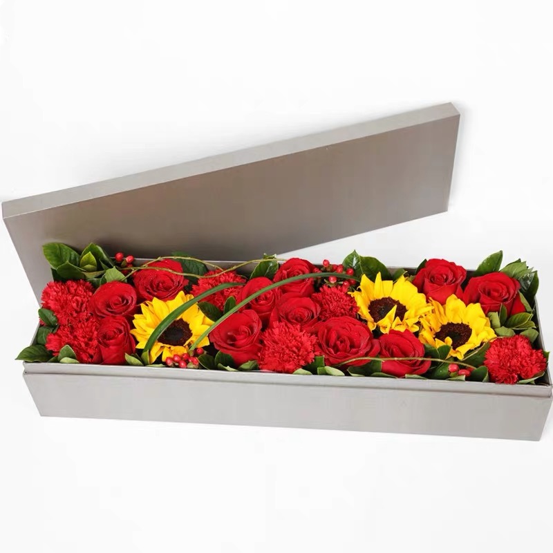 多彩的爱-11朵红玫瑰花+3朵