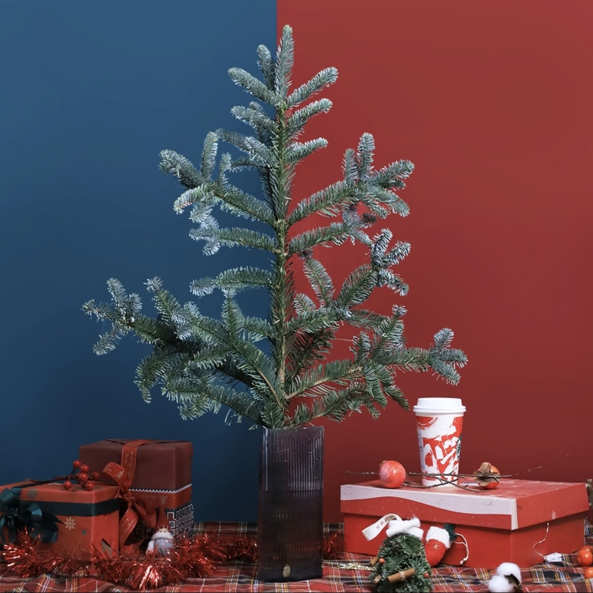 诺贝松圣诞树鲜切枝装饰鲜花家用