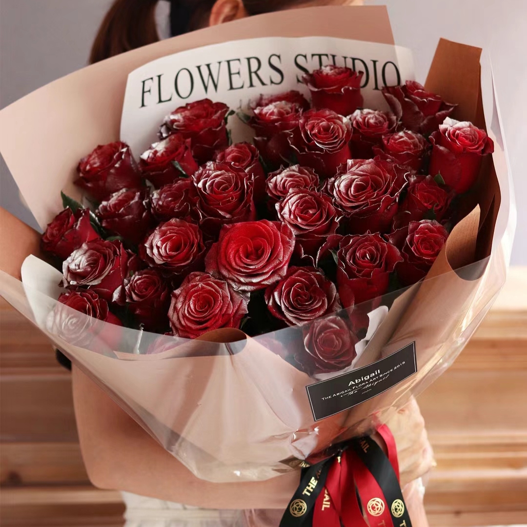 银河之恋/33朵银河玫瑰花精美