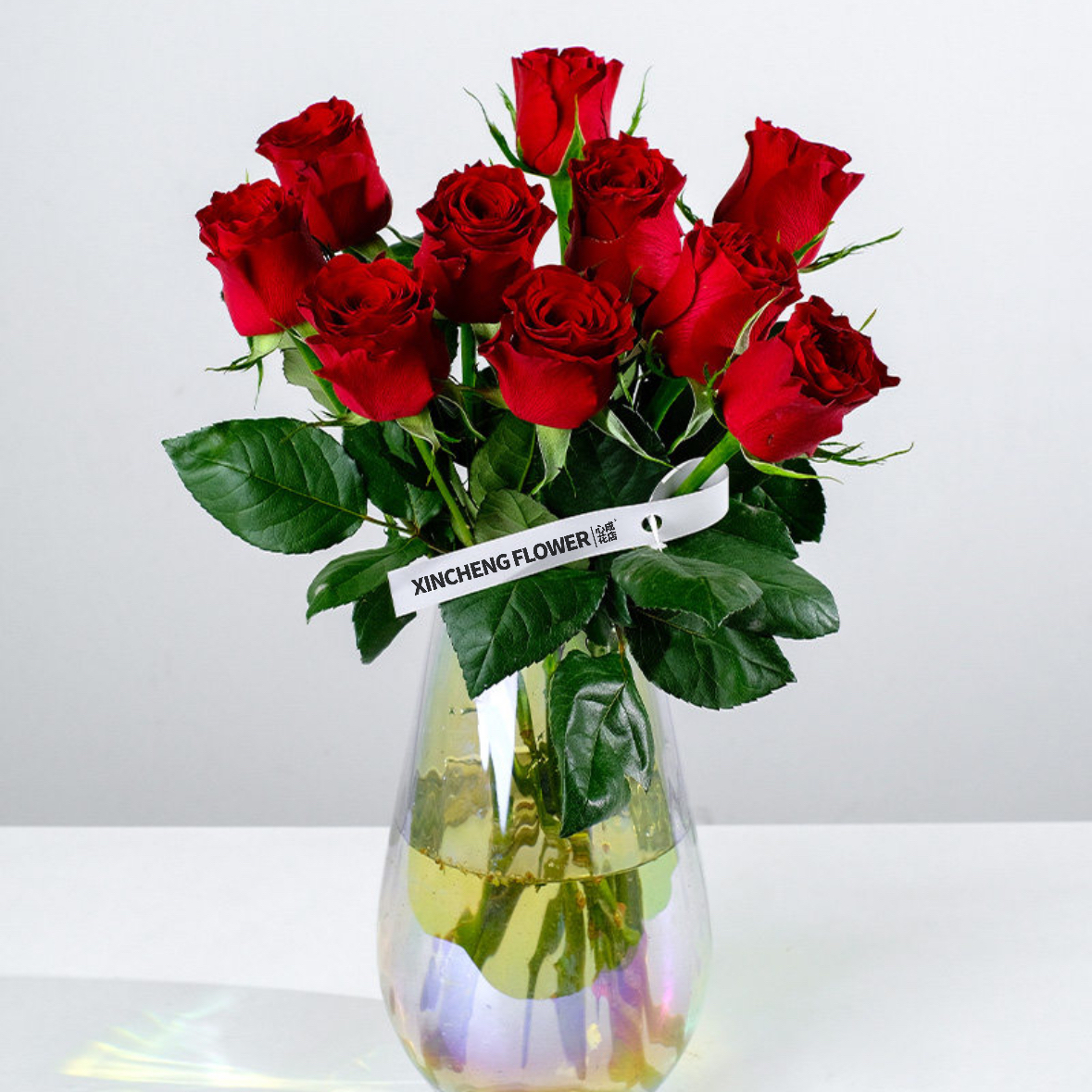 红玫瑰花1扎8-10枝鲜切花 