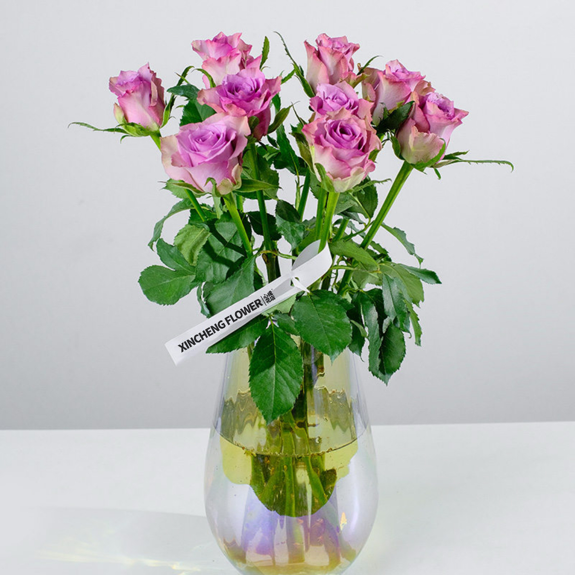 紫色玫瑰花1扎8-10枝 鲜切