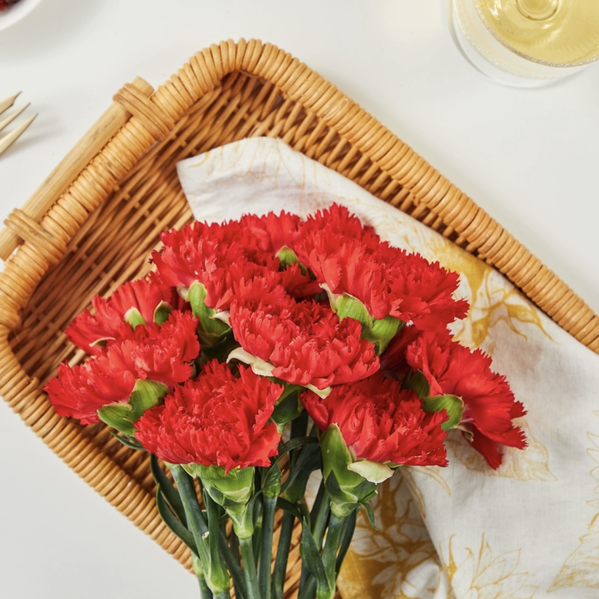 红色 康乃馨 鲜切花【1枝】家