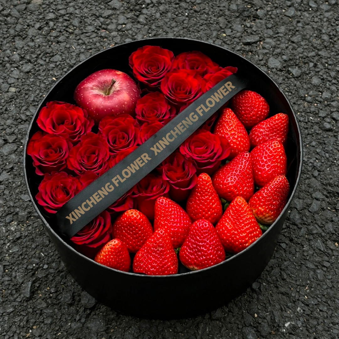 守护最好的你圣诞玫瑰苹果草莓礼