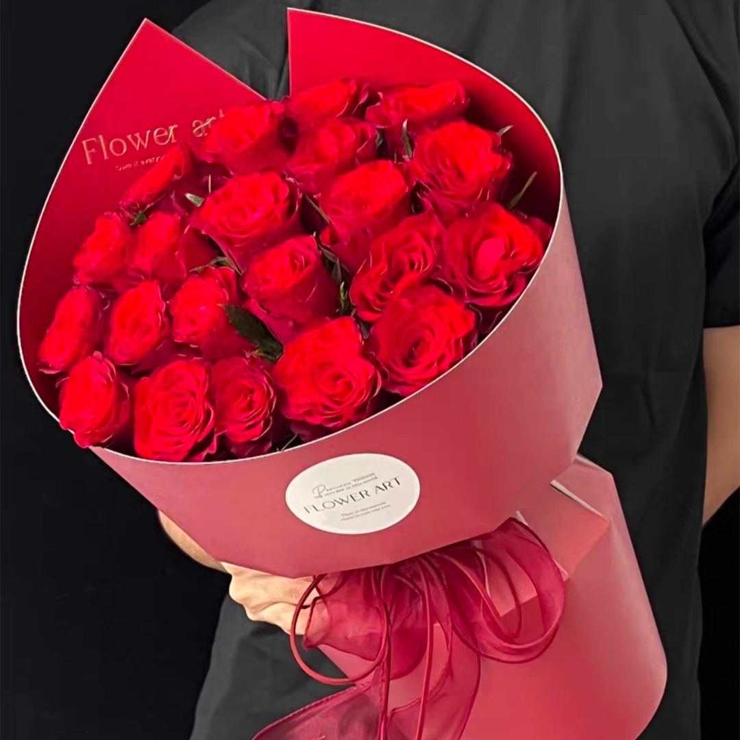 成双成对/22朵红色玫瑰花精美