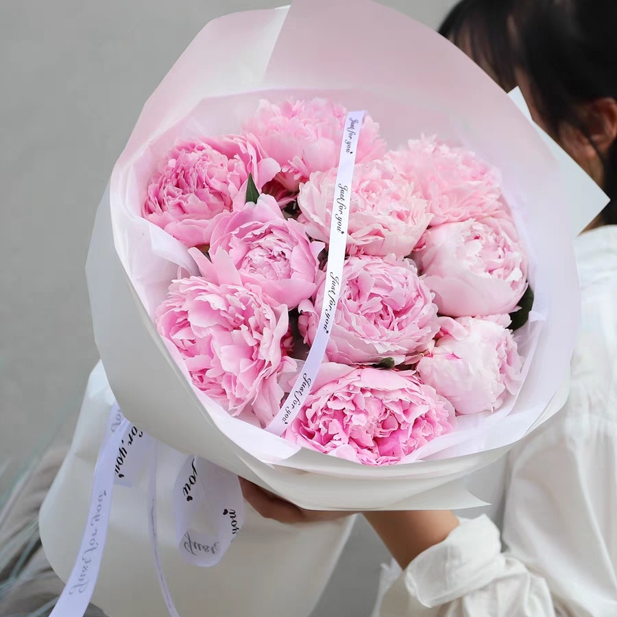 人间富贵/10朵精选芍药花精美花束包装
