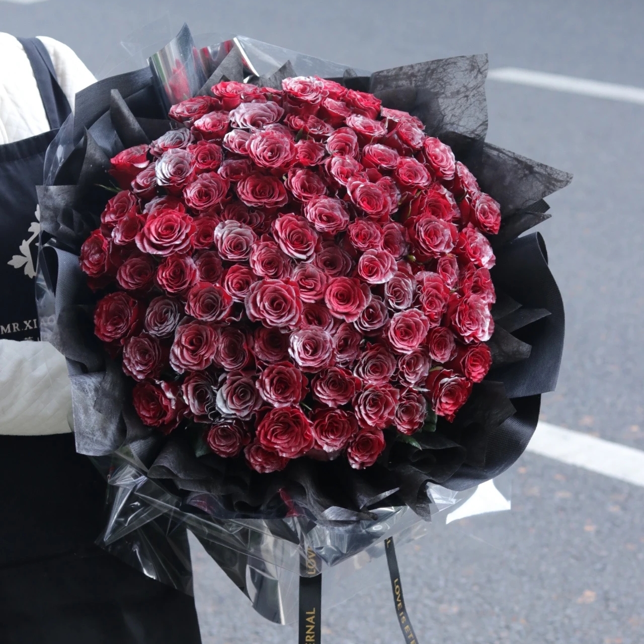 银河爱恋/99朵银河玫瑰花精美