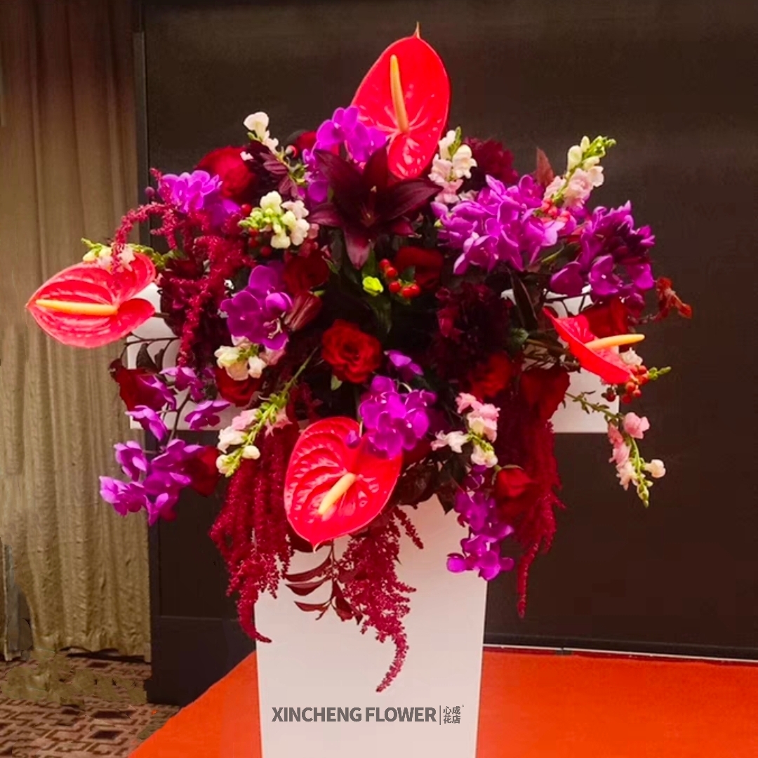 讲台花 桌花 会议桌鲜花B05