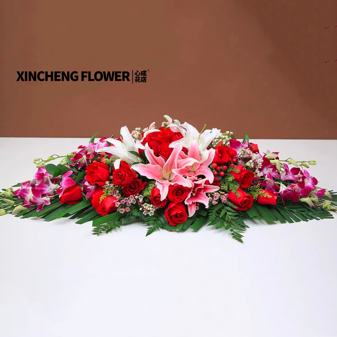 台花 桌花 会议桌鲜花005