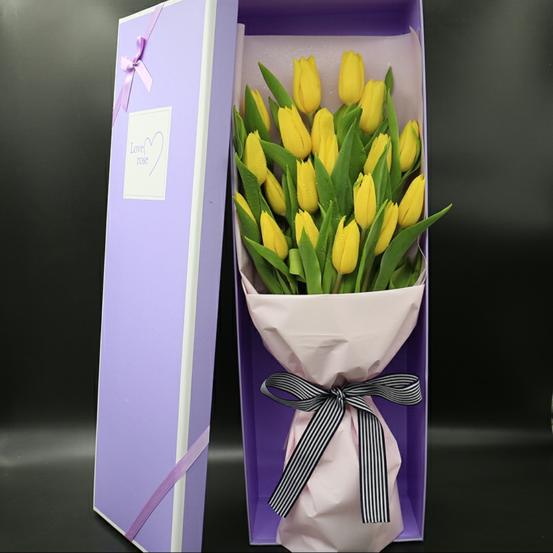 岁月美人-19朵黄色郁金香精美