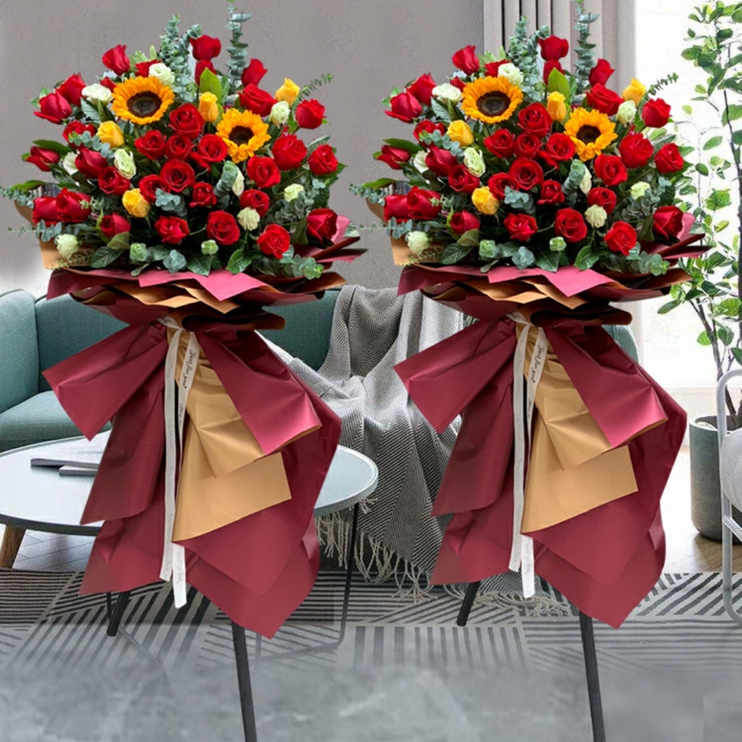 【宾客盈门】开业花篮开张花篮庆典花篮1个