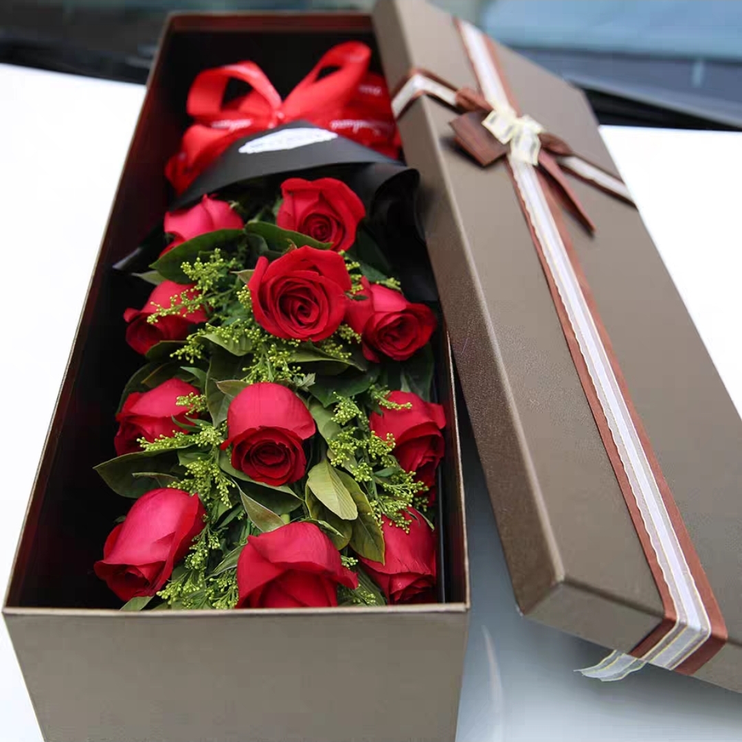 珍贵如你/11朵红玫瑰花精美礼