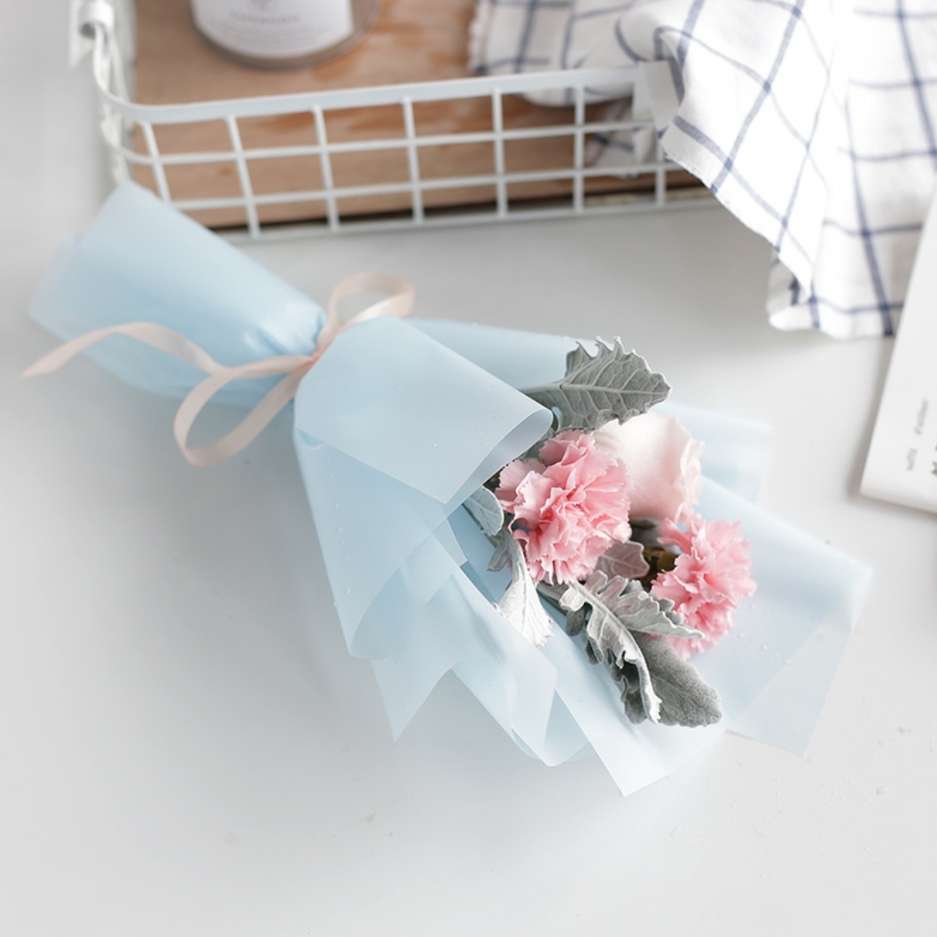 暖暖-1朵粉玫瑰花+2朵粉色康乃馨 精美包装