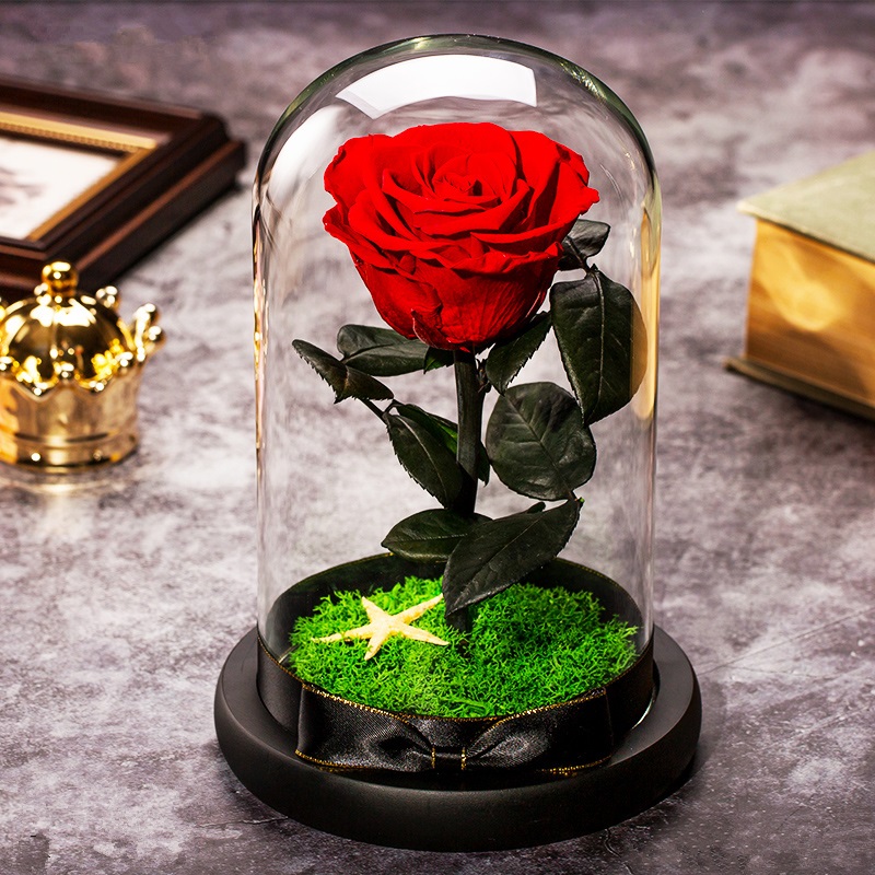 进口永生花礼盒小王子玫瑰花真花