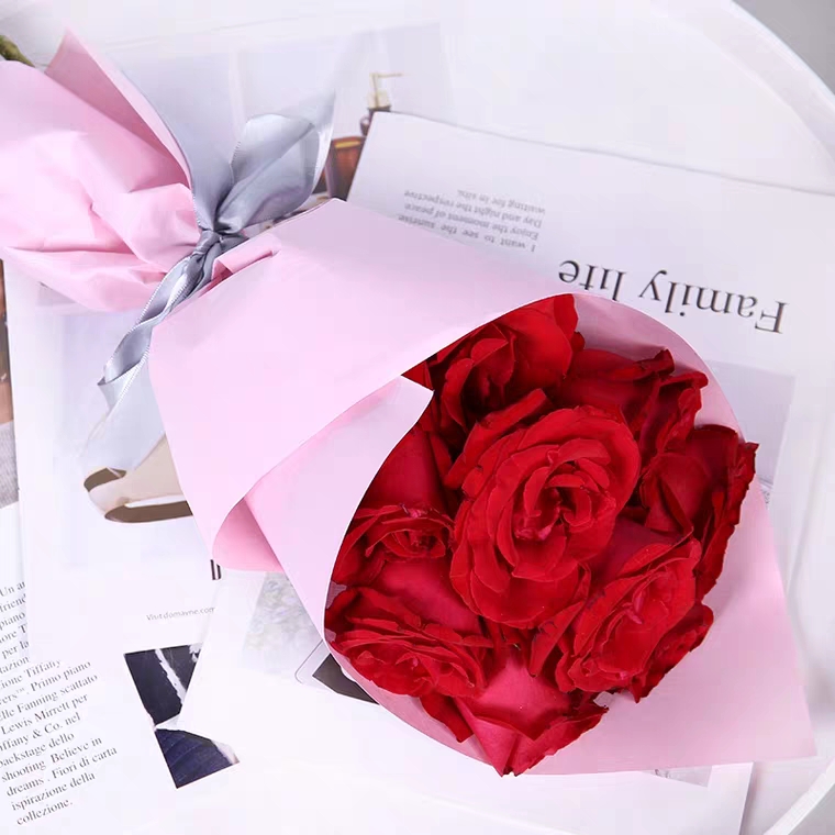 甜美公主-9朵玫瑰花简约时尚包装