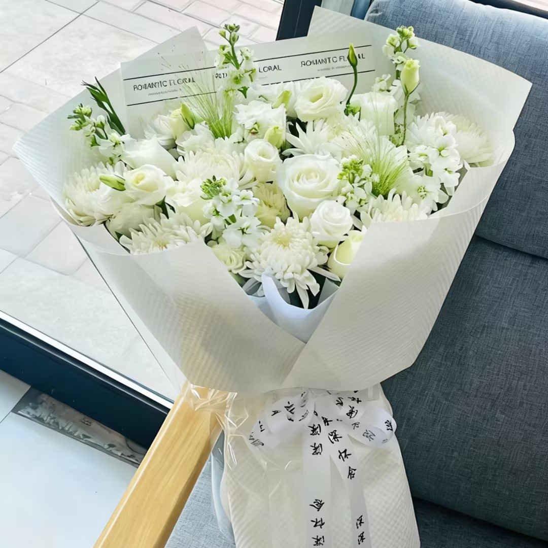 怀念/11朵白菊花搭配11朵白