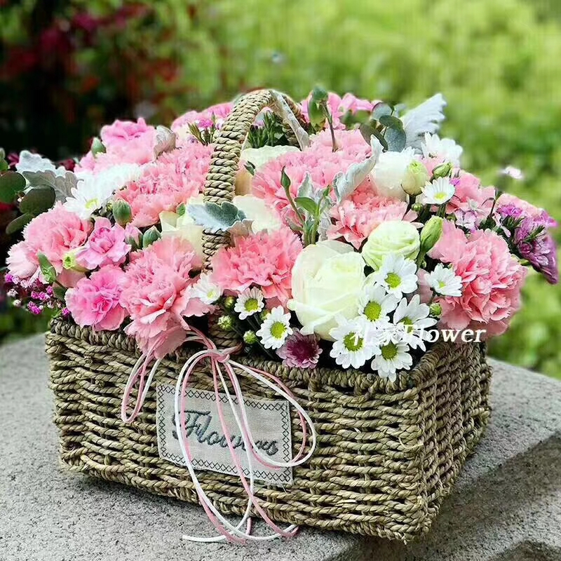 温馨祝福——私人定制手提花篮