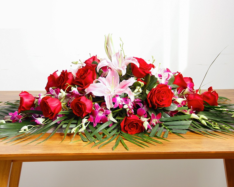 台花 桌花 会议桌鲜花001
