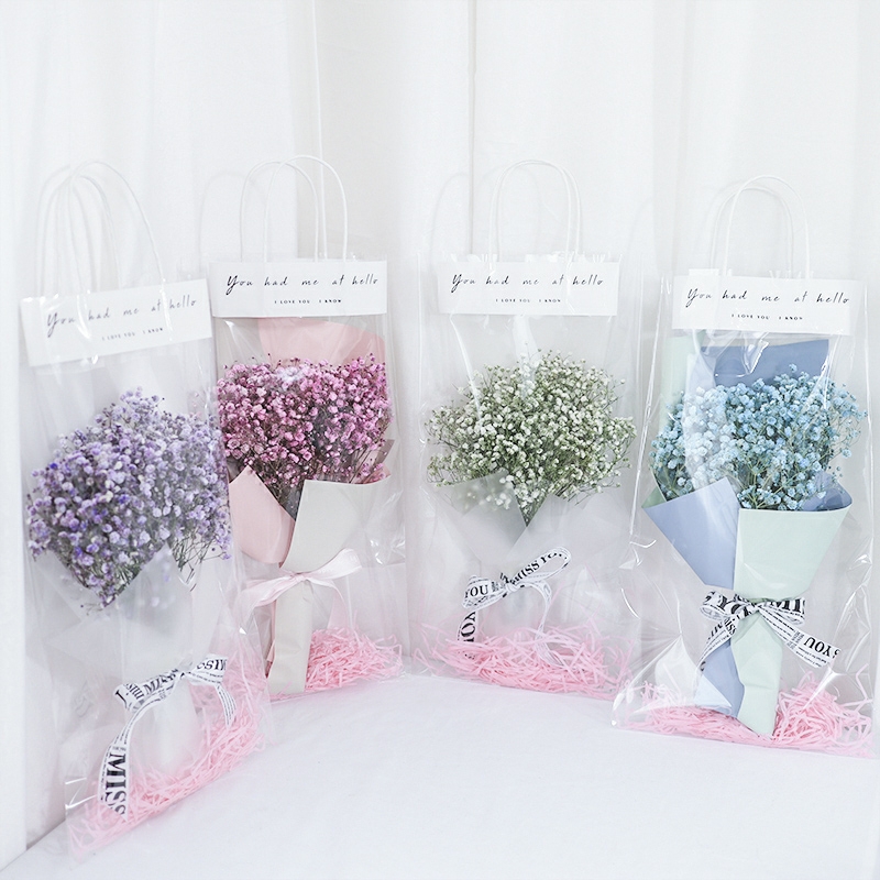 繁星-白色满天星精美花束配礼品