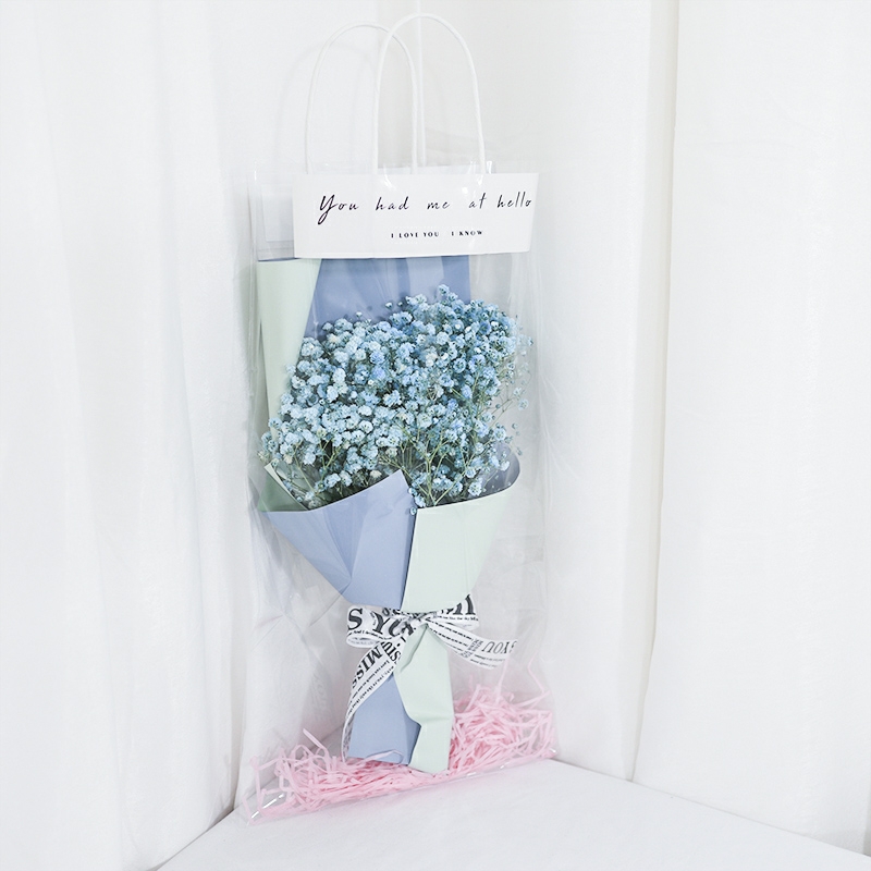 繁星-蓝色满天星精美花束配礼品