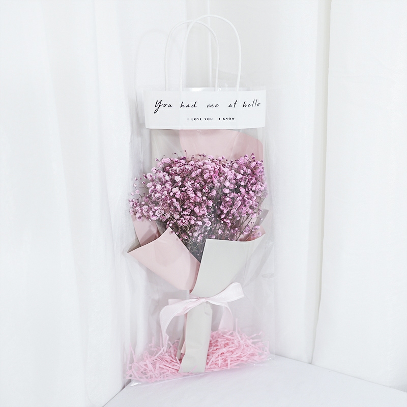 繁星-粉色满天星精美花束配礼品