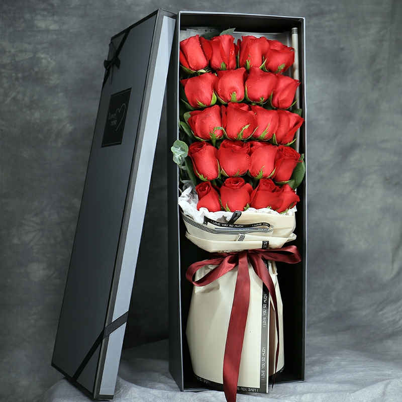 阳光之约/19朵红玫瑰花精美礼