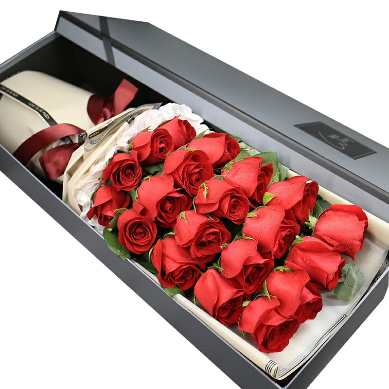 阳光之约/19朵红玫瑰花精美礼