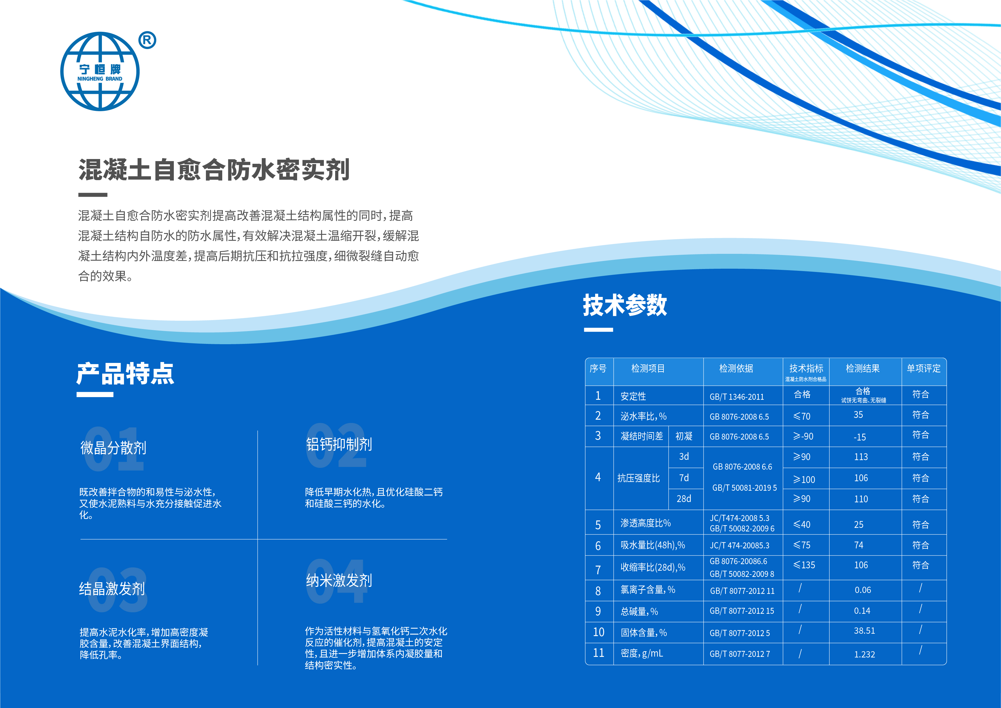 混凝土自愈合防水密实剂