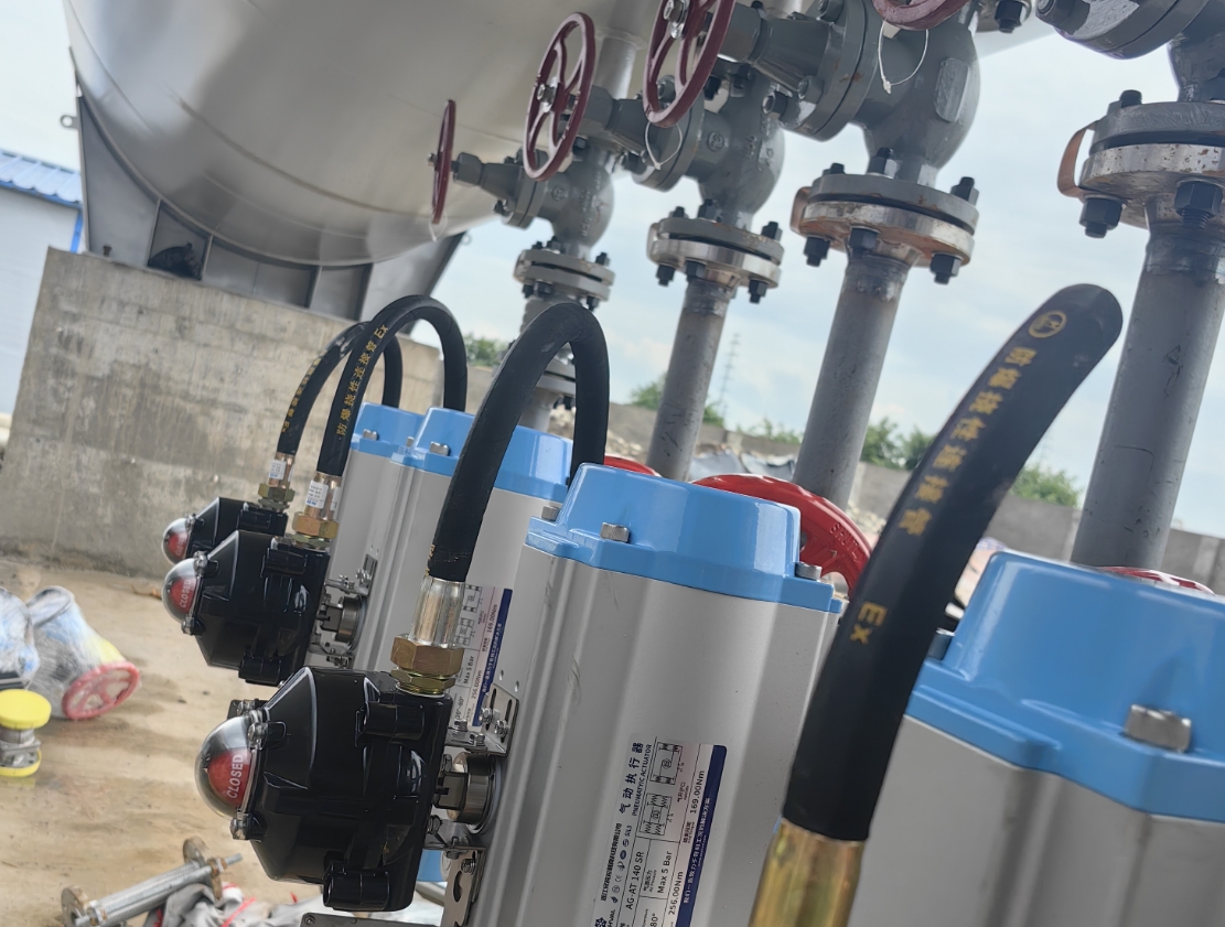 工業氣體綜合站安裝中