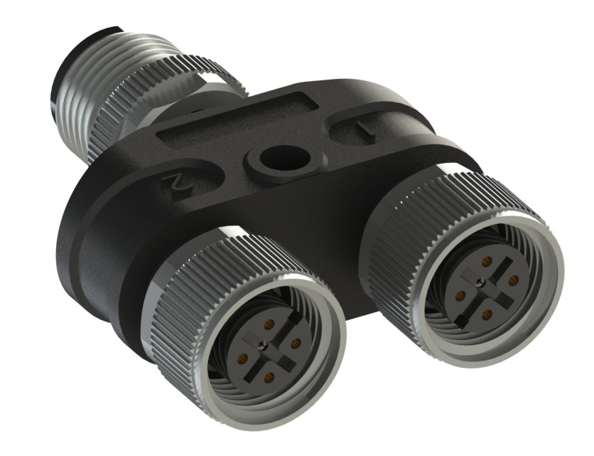 M12 T型分线器-3*M12